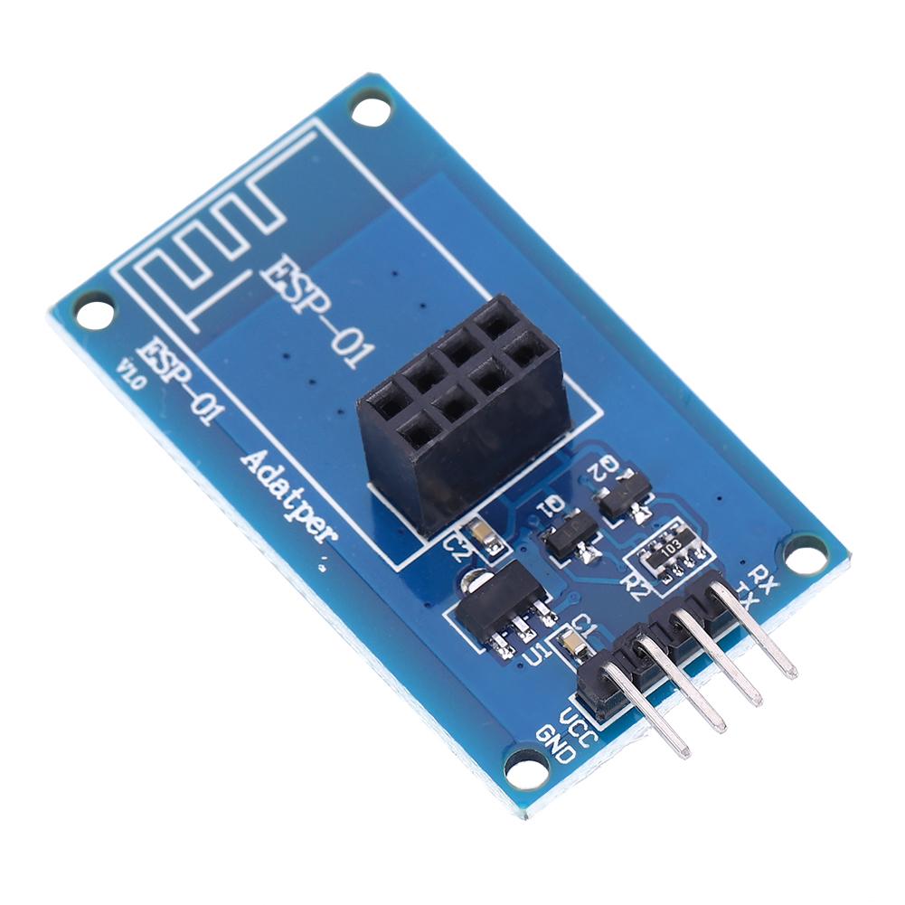 2 Stück Set ESP8266 Wifi Wireless ESP01 Adaptermodul 3.3V5V Transparentes Durchleitungsmodul