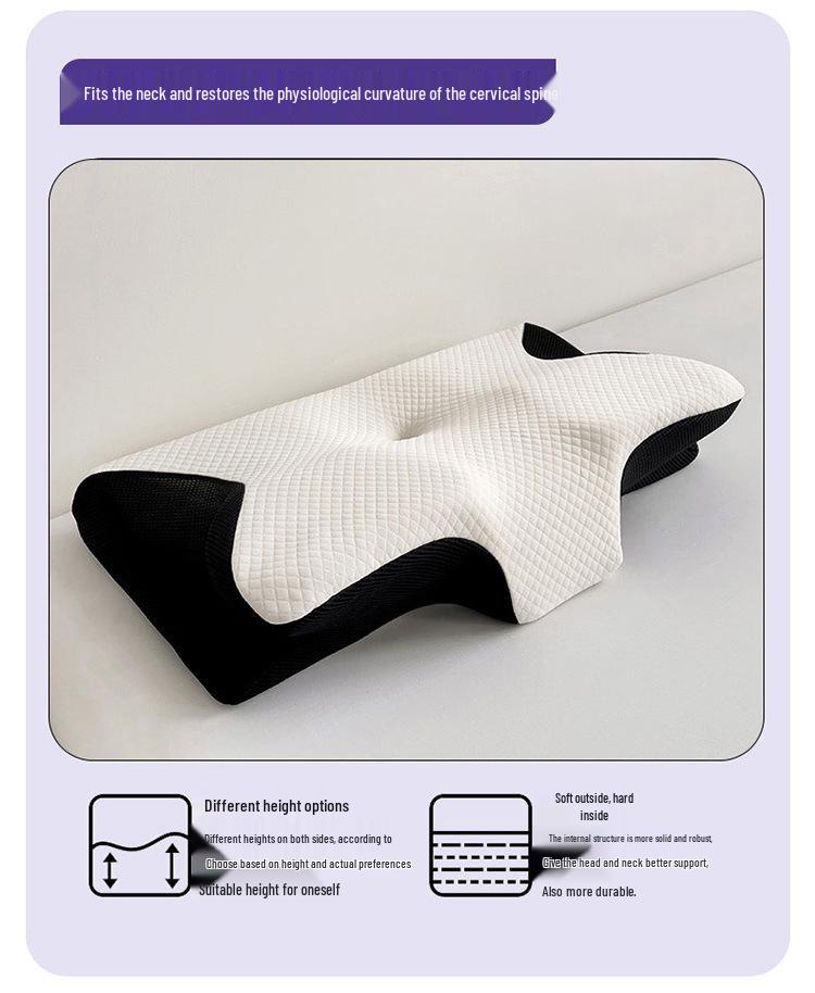 Ergonomic Memory Foam Pillow for Cervical Support and Pressure Relief