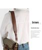 Versatile Black Cowhide Bag Strap: Wide, Solid Color Shoulder Strap Accessory
