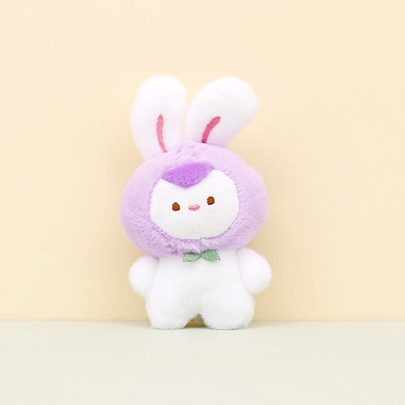 

Bunny Plush Soft Keychain Adorable Rabbit Bag Accessory Perfect Kids For фіолетовий