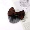 Headwear Satin Hair Clip Korean Bun Snood Hairgrips Cover Net Ponytail Clip Women Spring Clips