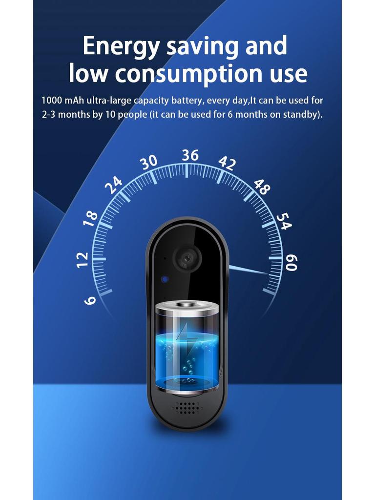 M9 Smart WiFi Doorbell: Waterproof, Night Vision, HD Video, Tuya Compatible, Wireless Remote Monitoring.