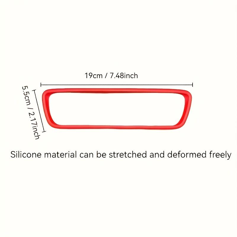 Silicone Cover Decoration for Rearview Mirror Protection Frame for Model3/Y