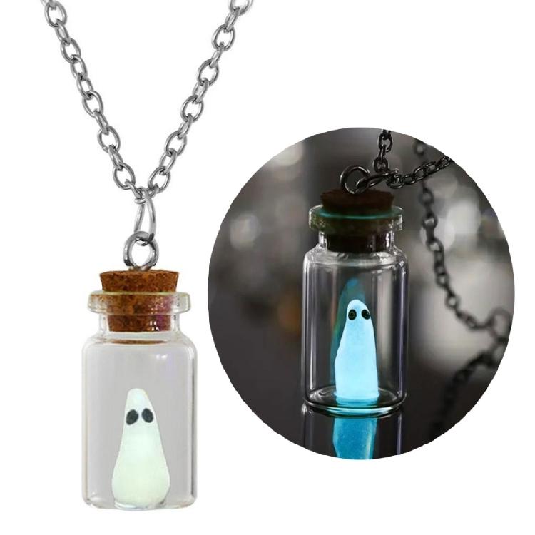 Glow in the Night Necklace Adjustable Length Clavicular Chain Clothes Decoration