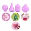 4Pcs/Set Round/Heart/Cone/Cupcake Lollipop Mold Plastic Cookies Cakepop Mould Diy Fondant Cake Decorating Tools Baking Supplies