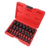25 Pieces Screw Extractors Hex Shank Imperial Screw Remover Tool for Damaged Broken Stripped Screws Bolts Black