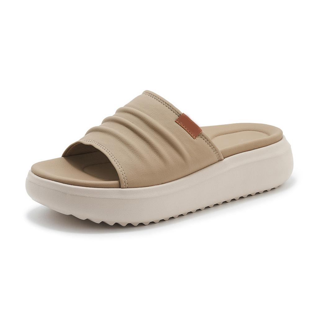 Ciabatte da Donna Estive Piattaforma Fondo Spesso Punta Aperta Slip-On Sandali Casual da Spiaggia per Vacanze Taglie Forti Scarpe Casual Slip-On