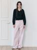 ETMON Pintuck Cotton Pants, Pink