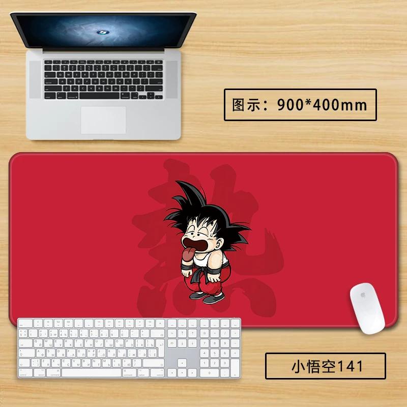 Neuer Schlichter Stil Son Goku Leder Mauspad Übergröße Animation Dragon Ball Kakarotto Kreative Computer Tastatur Büro Rutschfest Wasserdicht Tischmatte