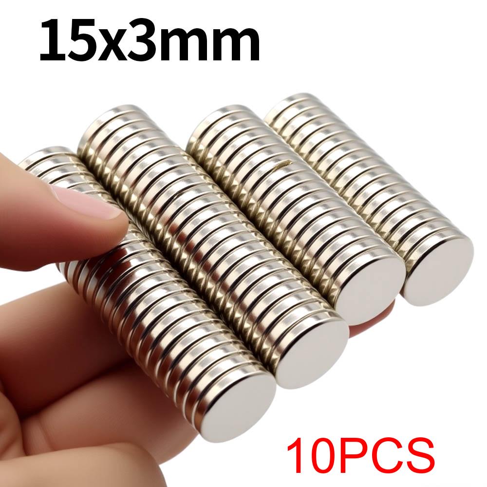 15x3mm Superstarker Neodym-Magnet N35 NdFeB Permanentmagnete Runde Starke Magnete Kühlschrankmagnet