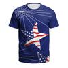 American Flag Graphic T-shirt For Men 3d Printed USA Statue of Liberty T Shirt Summer Spring Short Sleeves Round Neck Tee Shirts