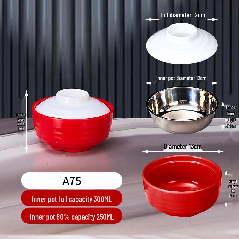 Ruhan Thickened Melamine Soup Tureen Set