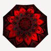 1pc Floral Mandala Automatic Open 8-Rib Windproof Umbrella, Travel & Commuting, Suitable for All Seasons