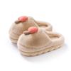 Cute Mushroom Indoor Household Cotton Slippers Autumn and Winter Plush Warm and Comfortable Thick-soled Outer Bag Shoes