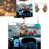 Car Decor Keychain With Cute Tiger Wearing Christmas Hat Design Acrylic Pendant For Home And Travel