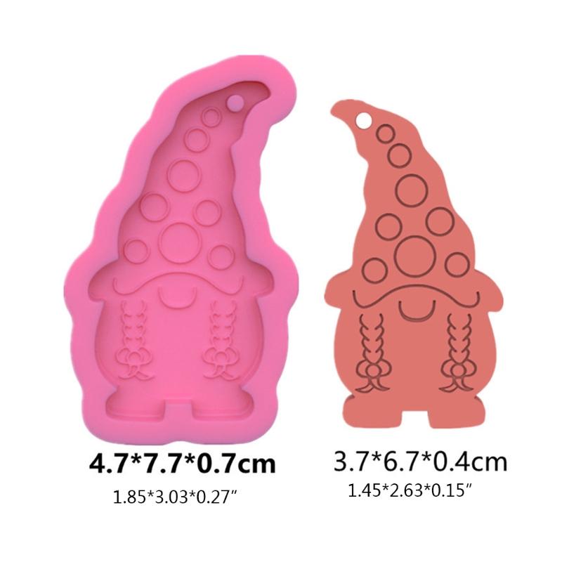 Silicone Gnomish Jewelry Charm Mold Hanging Ornament Moulds for Jewelry Making Perfect for Craft Enthusiasts Present