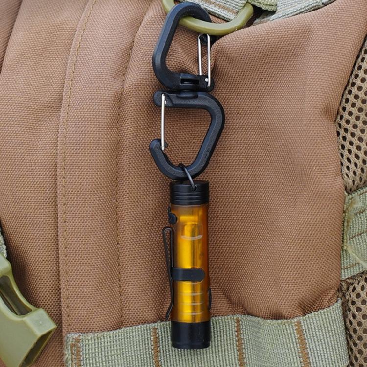 Outdoor Camping Double Hooks 360 Rotating Double Carabiner Portable S Chain Hooks Backpacks Keychain Carabiner Enduring