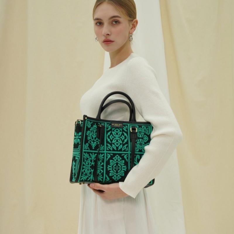 Riccio Anna My BeSt Bag Jacquard Tote Bag S  hS51Myb201gn 