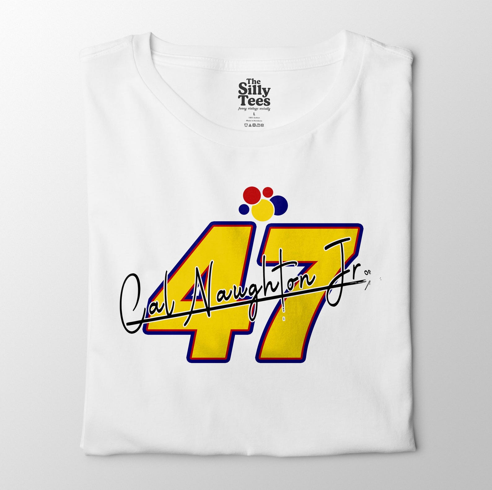 Cal Naughton Jr 47 Shirt, Retro Racing Fan Tee, Talladega Nights Vintage Style T-Shirt 4XL