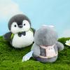 Brother Plush Penguin Sister Backpack Stuffed Animal Fun Bow Tie Toy Decoration