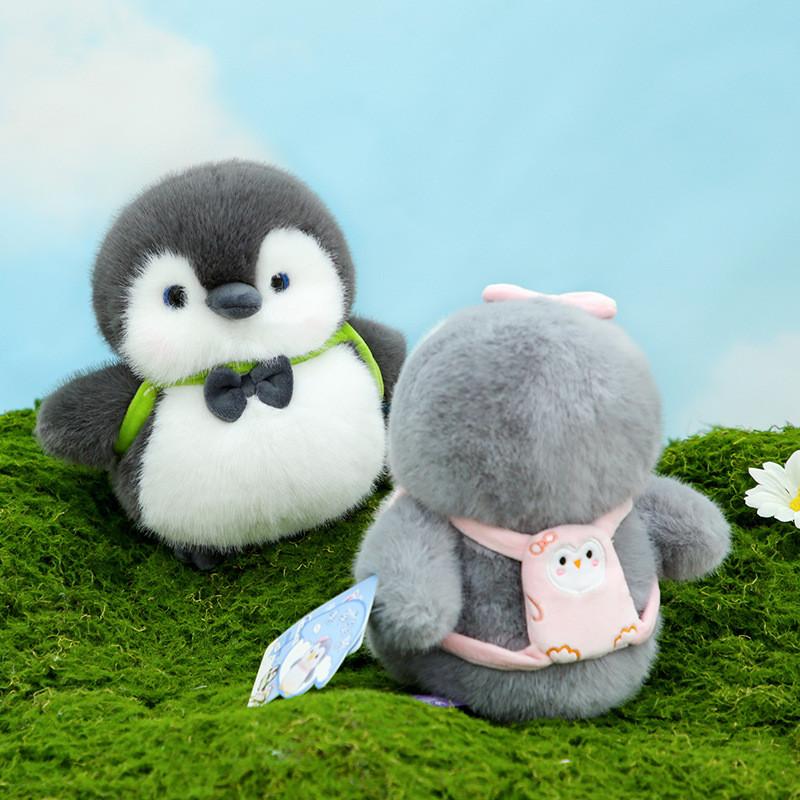 Brother Plush Penguin Sister Backpack Stuffed Animal Fun Bow Tie Toy Decoration