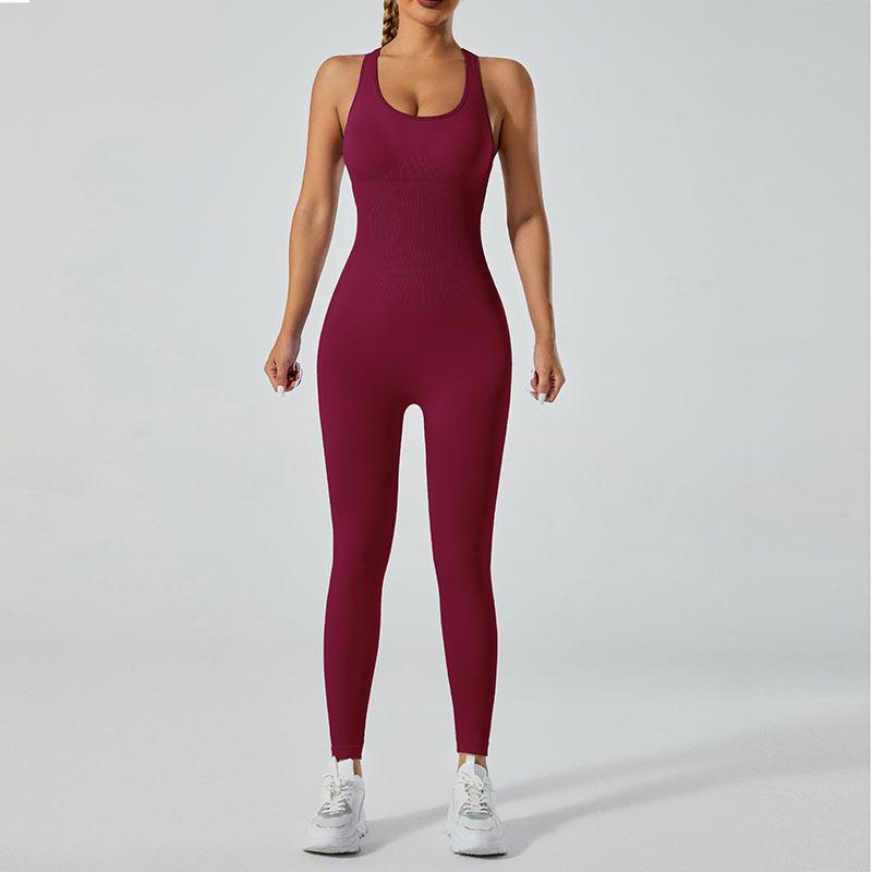 Seamless One-Piece Jumpsuit Yoga Pants Pants Dance Jumpsuit Fitness Suit Sports Jumpsuit Yoga Suit Women