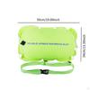 Floating Swim Buoy for Swimmers with Compact Waist Belt 12kg Folding Double Inflatable Cushions