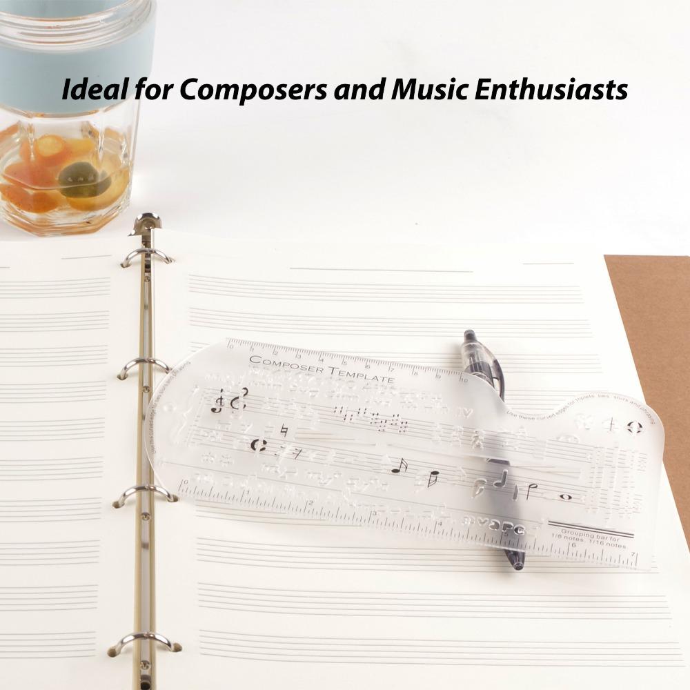 Music Symbols Design Sheet Music Drawing Ruler PP Composer Manuscript Tool For Song Writers