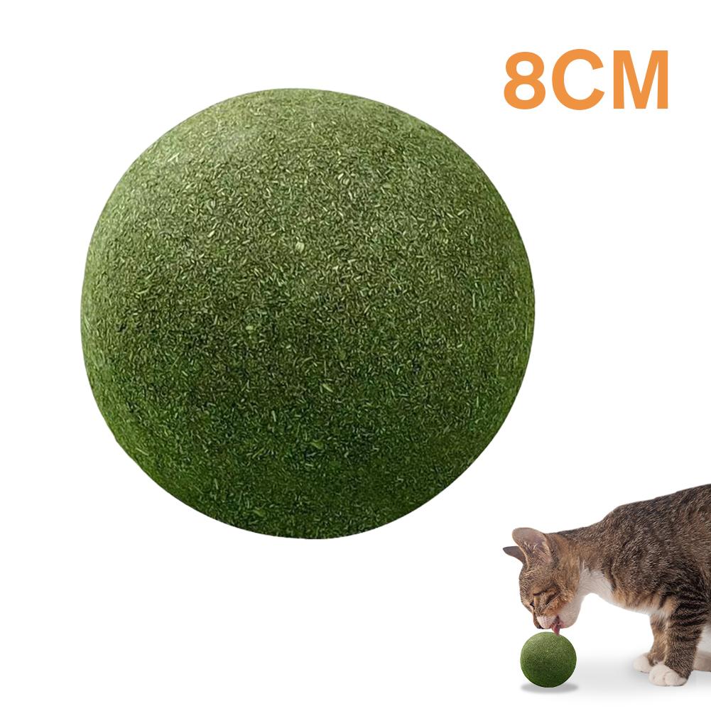 Bola de Catnip Extra Grande 10 cm Jumbo Gigante Fruta de Catnip Juguete Para Aliento Fresco Juguete para Gatos Suministros para el Cuidado de Gatos en Casa Palo Divertido Sisal Campana
