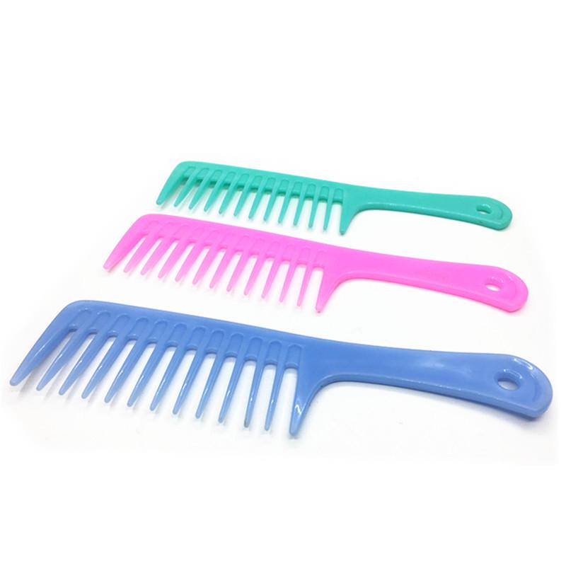 Large Durable Plastic Hair Comb for Curling and Straightening
