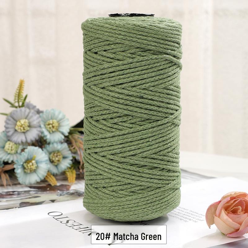 2mm Round Strand Hollow Yarn for European Style Crochet Bags, DIY Projects & Hand Knitting - Multi-Color Options