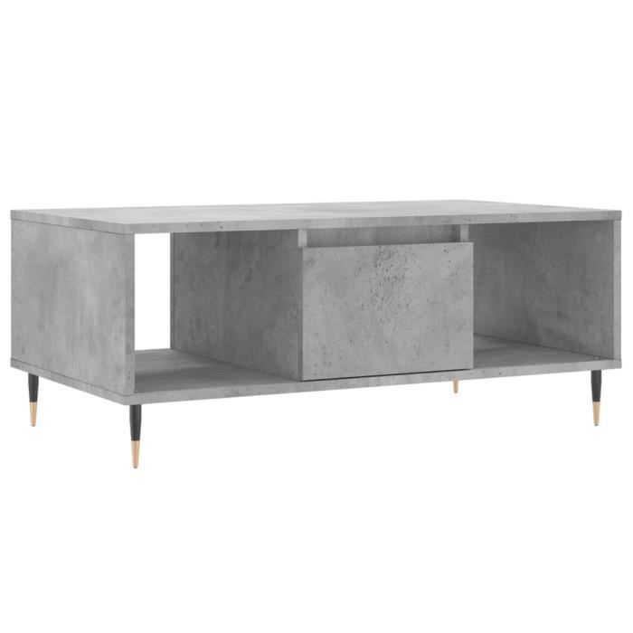 VidaXL Coffee Table Concrete Grey 90x50x36.5 Cm Engineered Wood 830584