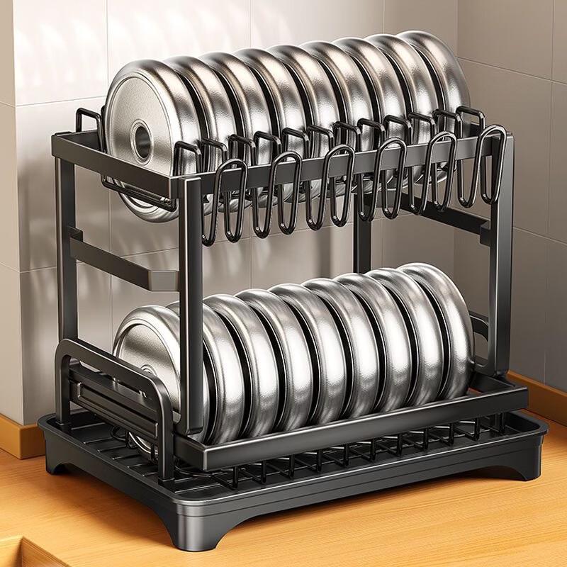 Lantuan Double-Layer Kitchen Countertop Storage Rack