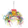 5 Pack Bird Chewing Toys Colorful Foraging Shredding Toy Wood Blocks Hanging for Cage for Cockatiel Conure African for G