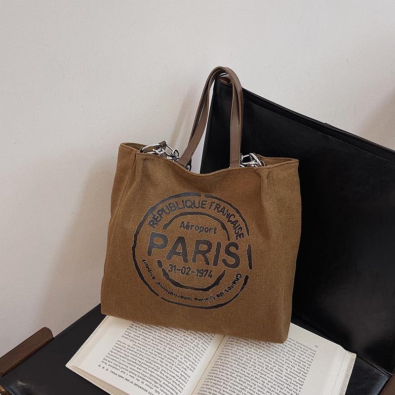 Large Capacity Women Totes Letters Printed Luxury Designer Handbags Ladies Casual Canvas Bag New Hobos Shoulder Messenger Bag