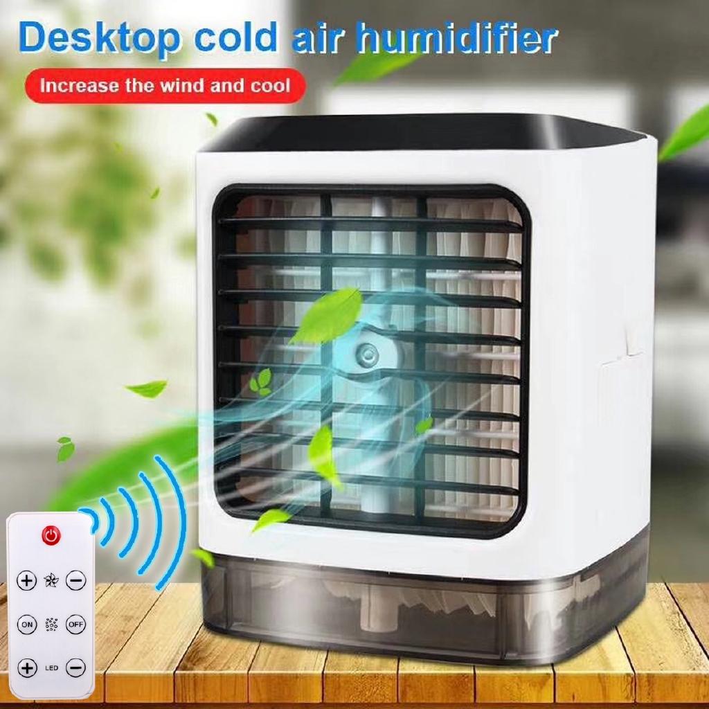 Portable Desktop Air-Cooler Portable Mini Fan Evapolar Humidifier 3 Gear Speed Remote With Remote Control for Home Office
