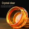 Hongjian Lucky Citrine Glass Ingot Ornament