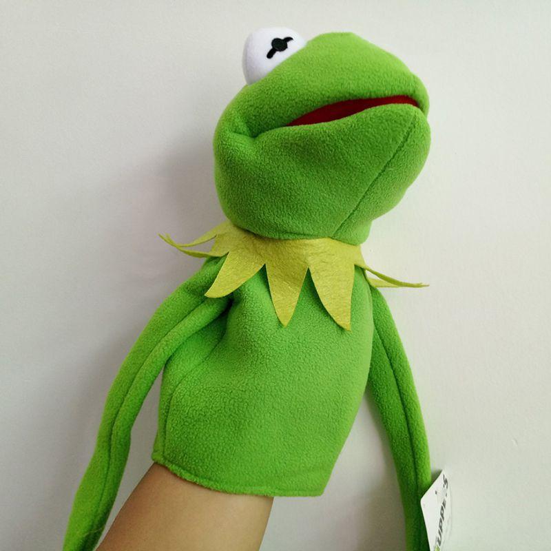 The Street Sesame Show Kermit The Frog Plush Hand Puppet Kids Gift Toy 40cm