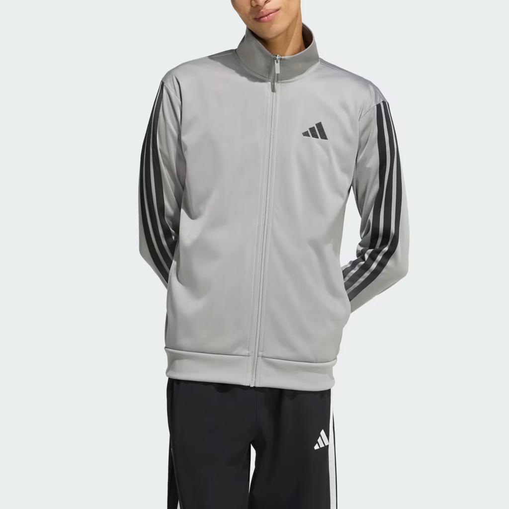Adidas Sportswear FW25 Dayready Tracktop Zip Stripe Stand Collar Warm Sports Long Sleeve Jacket Men jackets KC1381