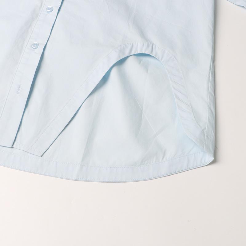 2025 Spring Commuter Style Women's Loose Irregular Solid Color Straight Shirt