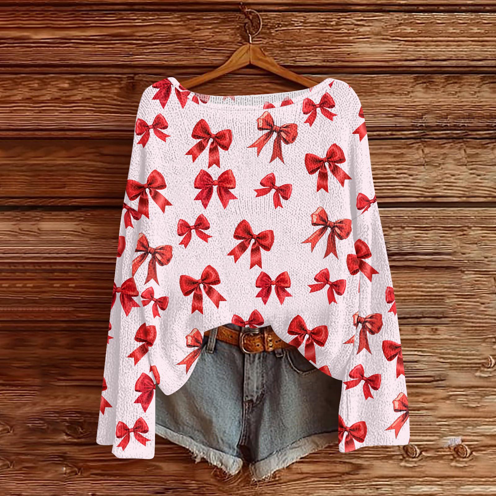 

Женские осенние свитера с длинным рукавом, топы с принтом, пуловеры, свободная нарядная повседневная базовая одежда XXL киноварь