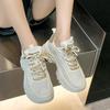 Dad's Shoes for Women 2024 New Mesh Breathable Thick Sole Height Increasing Casual Sports Women's Shoes Zapatillas De Deporte