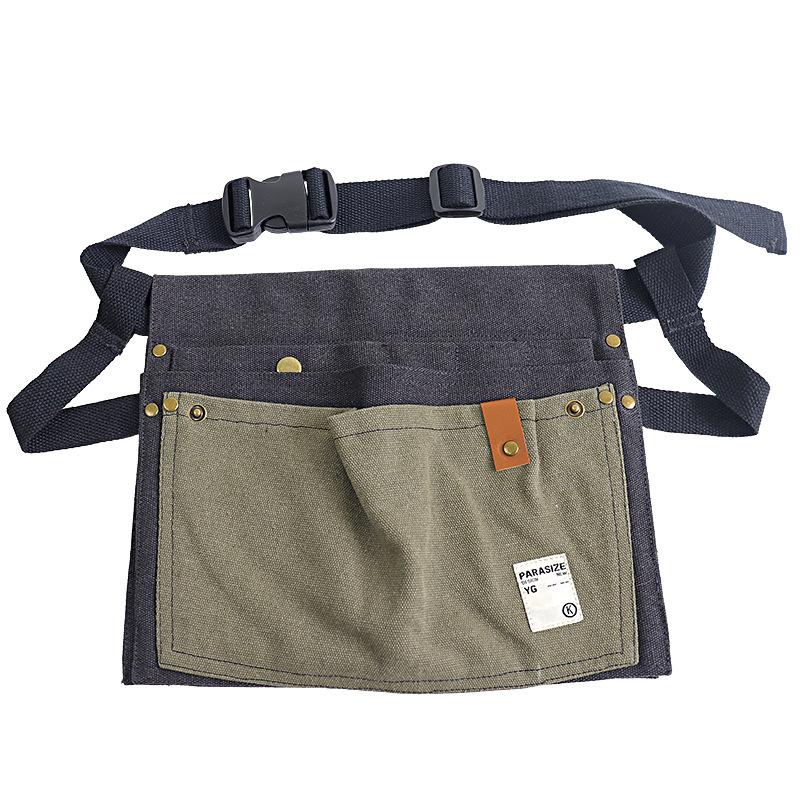 Canvas Wear-Resistant Apron Fanny Pack, Special For Hydropower Carpentry, Portable Multi-Pocket Tool Storage Fanny Pack