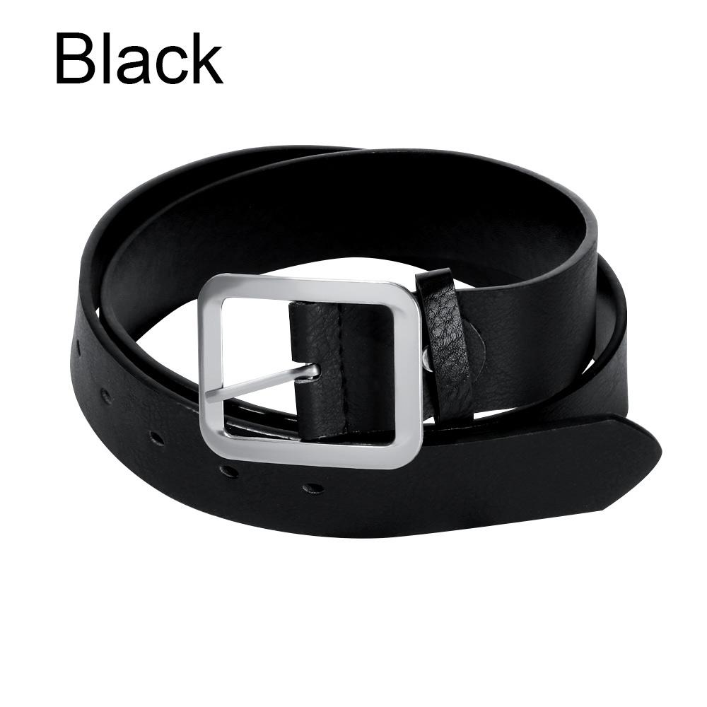 Waist Strap Belts High-Quality Leather Dress Belt Waist Belts Square Pin Buckle Casual Waistband
