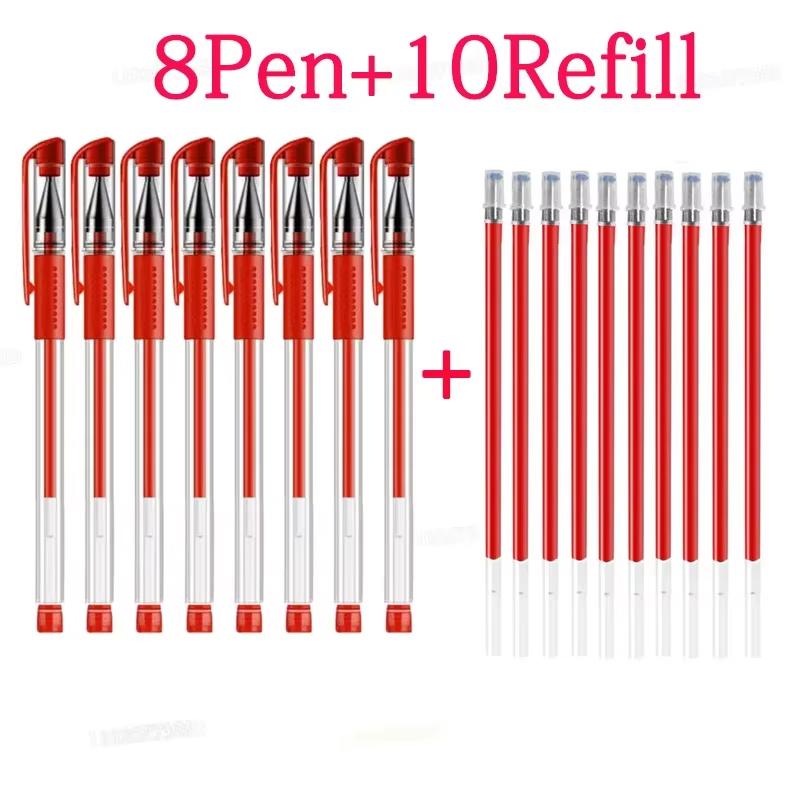 Black Blue Red Ink Color 0.5mm Bullet-shaped Ballpoint Pen Pen Writing Tool Gel Pen Set School Supplies School Office Stationery