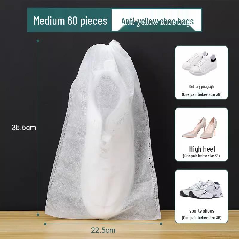 Shoe Storage & Drying Bag - Dustproof, Anti-Yellowing, Disposable Cover for White Shoes