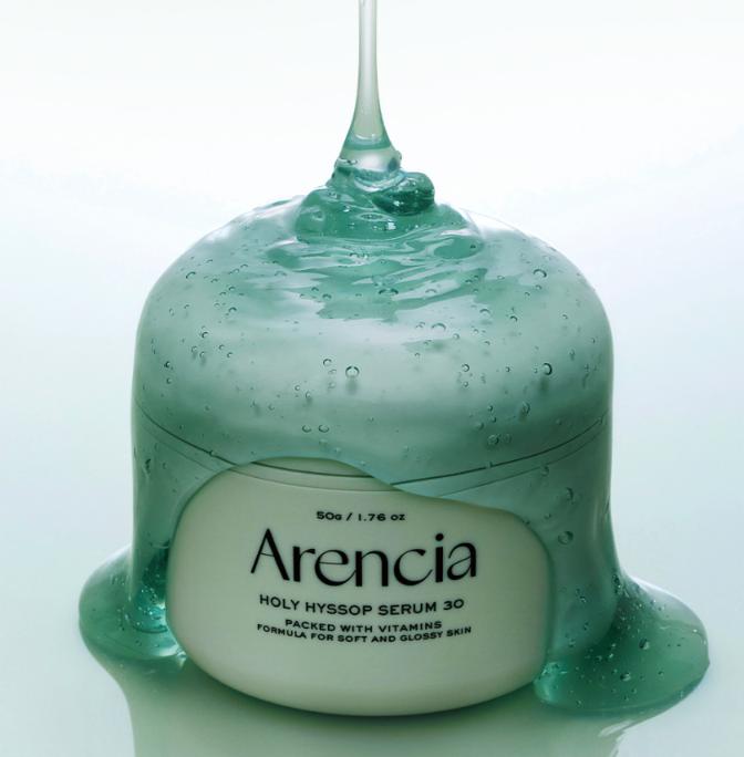 ARENCIA Holy Hyssop Serum 30 50g / Brightening & Cooling Serum for Cool Tone Skin