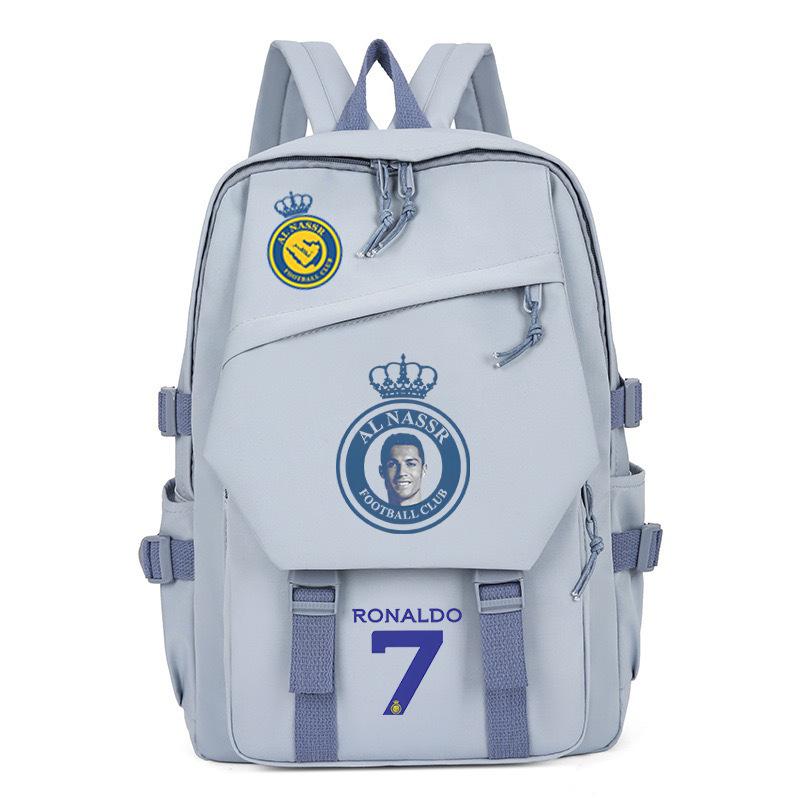 Football Player C Luo Peripheral Printing Trend Schoolbag Junior High School High School Students Large Capacity Spine Backpack