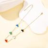 Four-leaf Clover Necklace Five-flower 18K Titanium Steel Fashionable and Versatile Temperament Senior Ladies Clavicle Chain