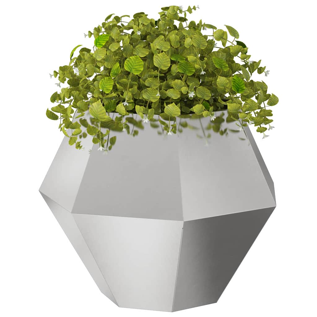 Plant Pot Silver 75 x 75 x 60 cm Stainless Steel